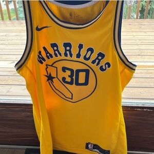 Stephen Curry Nike Yellow NBA Swingman Jersey